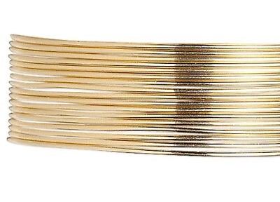#ad Wire 12KT Gold Filled Half Hard 26 Gauge Round Wrapping Wire 5 Feet $17.88