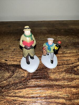 #ad Dept. 56 Heritage Village Come into the Inn And Caroling Through The City Figure $10.00