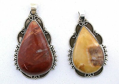 #ad 32.22 GRAMS TWO ASSORTED STERLING PENDANTS STERLING SILVER CLOSEOUT ASJC7 $49.99