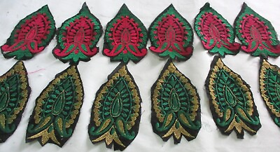 #ad 12pieces embroidered applique craft and sewing product $5.00