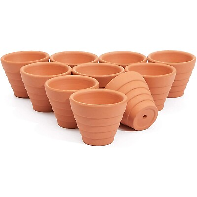 #ad 10x Mini Terra Cotta Terracotta Pots Flower Clay Planters for Succulent 1.5quot; $12.89