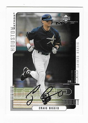 #ad 2000 Upper Deck MVP Silver Script Craig Biggio Houston Astros Baseball Card #11 $1.99