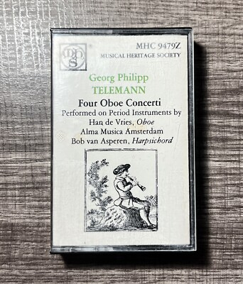 #ad Georg Philipp Telemann Four Oboe Concerti Cassette $16.99