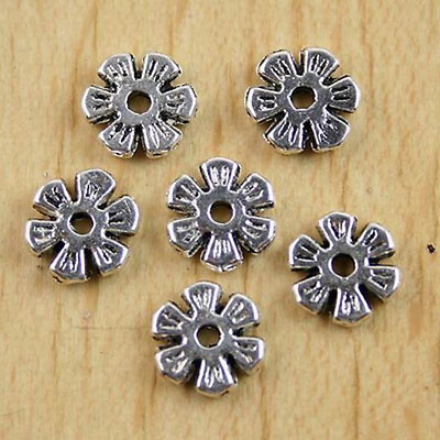 #ad 30pcs Tibetan silver flower spacer beads h0066 $1.54