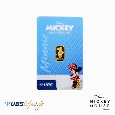 #ad 24K Gift Card 2Gr Solid Gold DISNEY MINNIE MOUSE Special Edition $380.32