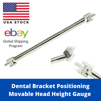 #ad New Dental Bracket Positioning Movable Head Height Gauge Orthodontic Instruments $82.96