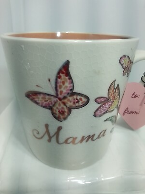 #ad MAMA MOTHER COFFEE MUG. MAMA MOTHER MUG. MOTHER FLORAL BUTTERFLY Deco Mug. B273 $29.39