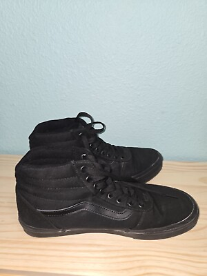 #ad Vans SK8 HI Mens Black Canvas High Top Skateboard Shoes Size 11.5 $33.00