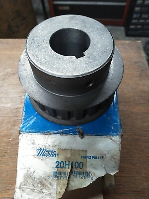 #ad Martin 20H100 1 1 8 Timing Pulley 20 Tooth for 1quot; wide Belt Keyed 1 1 8quot; Bore $25.00