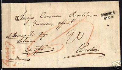 #ad Hungary 1831 folded letter Sabaria over Pesth toGestini $15.00