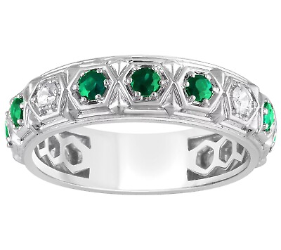 #ad Judith Ripka Sterling Silver Prong Set 1.00 CTTW Gemstone Ring for Women $126.34