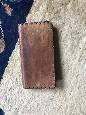 #ad Super Cool Vintage Handmade AWL Made Here Light Brown Wallet Card Holder 7quot;L $22.99