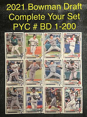 #ad 2021 Topps 1st Bowman Draft You Pick Complete Your Set PYC #1 200 Lawlar Mayer $0.99