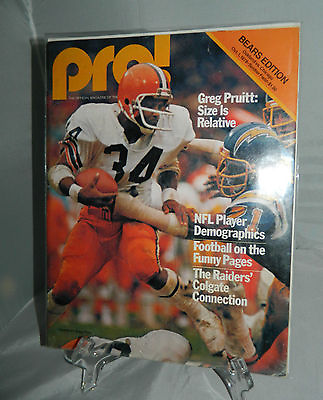 #ad Oct. 1 1978 Chicago vs. Oakland Raiders Bears Edition Pro Magazine Game Program $18.70