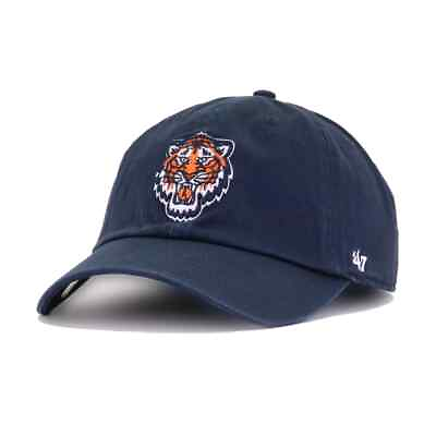 #ad 2024 Detroit Tigers #x27;47 Brand MLB Clean Up Cooperstown Collection Strapback $31.79
