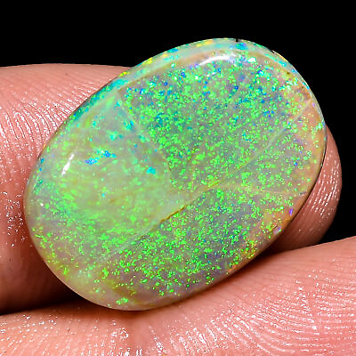 #ad 06.00 Cts 100% Natural Attractive Monarch Opal Oval 19X14X3 MM Cabochon Gemstone $28.99