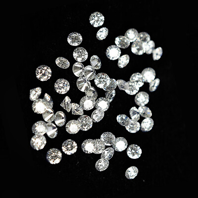 #ad 15 Pieces Lot Excellent Round Real Natural Diamond 0.045 Ct Loose G SI2 Clarity $15.54