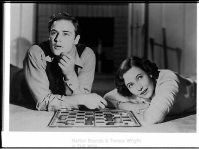 #ad Marlon Brando Teresa Wright The Men Vintage Duplicate 8x10 B W Negative $39.99