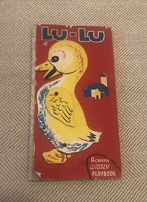 #ad LU LU the DUCK 1948 Capitol Wiggly Playbook Porter Plowitz amp; Howard Movable Book $9.99