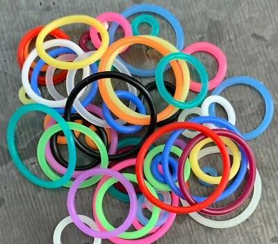 #ad 10pk Replacement O Rings Body Jewelry Bands Plugs Tunnels Tapers 14 colors $7.95