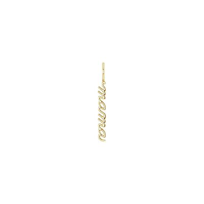 #ad Gift for Mothers 14K Yellow Gold 30.2x3.3 mm Vertical quot;Mamaquot; Charm Pendant 1.15g $216.00