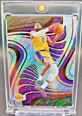 #ad LEBRON JAMES RAINBOW SPARKLE REFRACTOR WITH CASE LAKERS $21.24