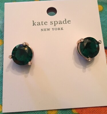#ad Kate Spade Rise and Shine Stud Earrings Green *Brand New $20.00