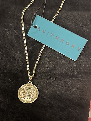 #ad Medusa Gold Pendant Necklace By AU Theory $30.00