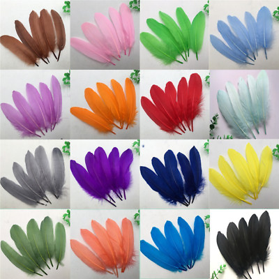 #ad Wholesale Beautiful natural goose feather 15 20cm 6 8inches 20 50 100pcs $3.99