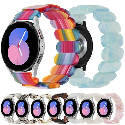 #ad Elastic Resin Band Strap For Samsung Galaxy Watch 5 Pro 4 3 Active 2 40 44 45mm $7.55