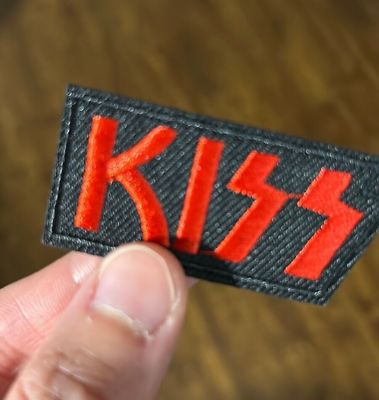 #ad KISS Pop Rock Heavy Metal Band Logo Embroidered Iron Sew on patch NEW Embroidery $3.99