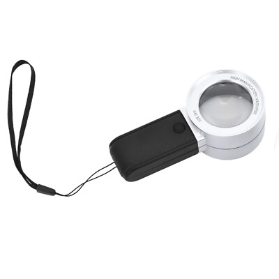 #ad 30X Handheld Zoomer Magnifier Reading Magnifying Glass Loupe With 3LED 1UV Lamp $10.99