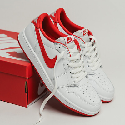 #ad Nike Air Jordan 1 Low Retro OG White University Red CZ0790 161 Men’s Multi Sizes $95.00