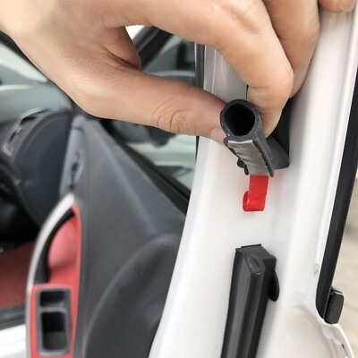 #ad D Shape Car Door Rubber Weather Stripping Self Adhesive Soundproof Seal w Gasket $89.99