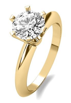 #ad Natural Mined Solitaire .75 Carat I VS1 Round Cut Diamond Engagement Ring 14k $2150.00