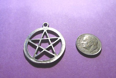 #ad Dozen Wiccan Pentagram Pentacle Pendants $15.00