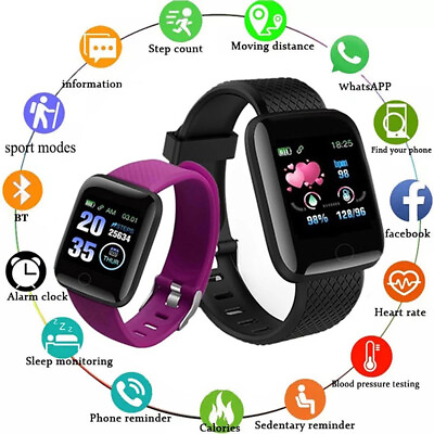 #ad Sports Smart Watch Bracelet Heart Rate Blood Pressure Fitness Tracker Waterproof $10.97