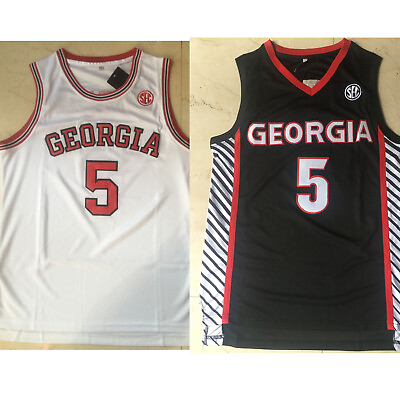 #ad Men#x27;s Retro Anthony Edwards Georgia #5 College Basketball Jersey Stitched $35.99