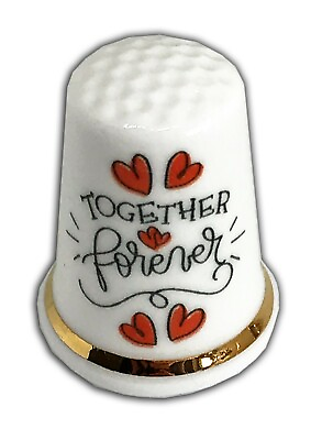 #ad Personalised Together Forever Wedding Engagement Anniversary Gift Thimble GBP 8.00