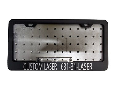 #ad licence plate frame laser engraved metal $33.00
