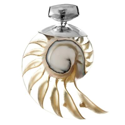 #ad 925 Sterling Silver Cool Open Nautilus Shell Sterling Pendant 2 3 8quot; $28.95