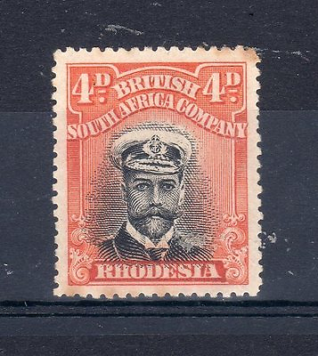 #ad Rhodesia 1913 22 4d VLMM $71.83