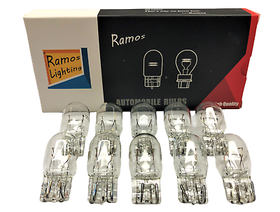 #ad 10 Pack 7443 T20 Clear Tail Light Brake Lamp Bulbs FAST USA Ship $9.95