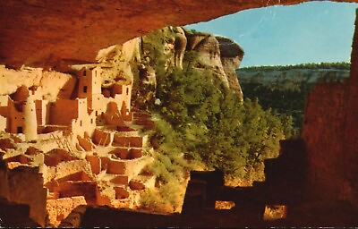 #ad Postcard CO Mesa Verde National Park Cliff Palace Chrome Vintage PC H7916 $3.00
