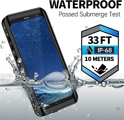 #ad For Samsung Galaxy S8 S8 Waterproof Case Underwater Shockproof Dirtproof Cover $15.99