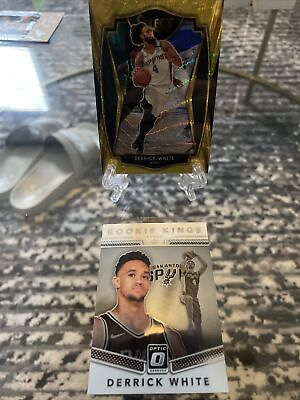 #ad Derrick White 2 Card Rookie Lot Gold Select optic Rookie Kings spurs $20.00