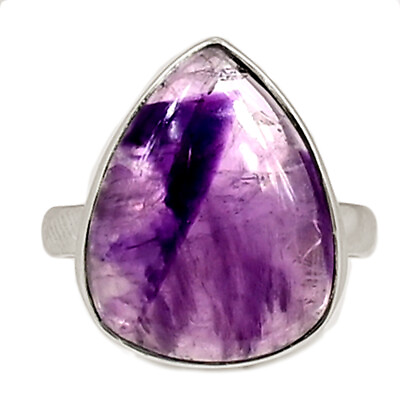 #ad Natural Atomic Amethyst Star 925 Sterling Silver Ring Jewelry s.9.5 CR25869 $16.99