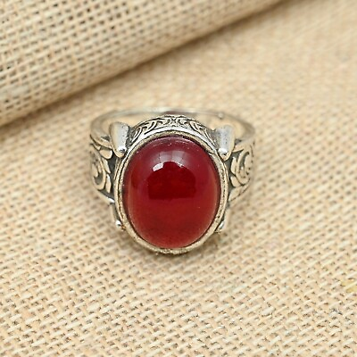 #ad Carnelian Gemstone Sterling Silver Gemstone Ring All Ring Size Available $13.99