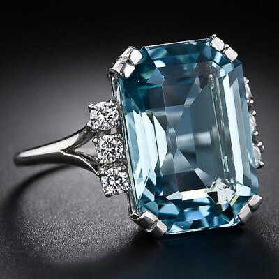 #ad Women Fashion Wedding Jewelry 925 Silver Filled Ring CZ Zircon Jewelry Sz 6 10 C $2.85