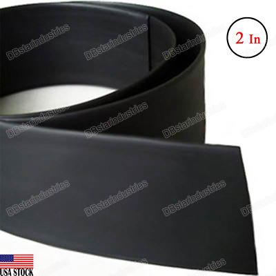 #ad #ad Black Heat Shrink Tubing 2 inch 50 mm 2:1 Ratio Sleeve Wire Wrap 4 Feet $7.35